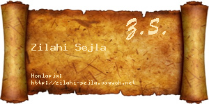 Zilahi Sejla névjegykártya